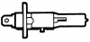 LAMP 12V 55W P14.5S HALOGEEN