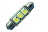 LED BUISLAMP 42MM 8-30V 3LEDS 0,9W WW